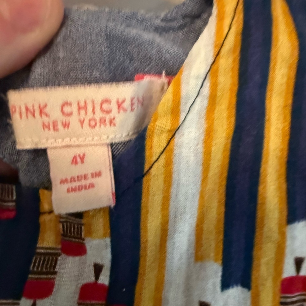 Pink Chicken Pencil Design Dress - Picture 4 of 4